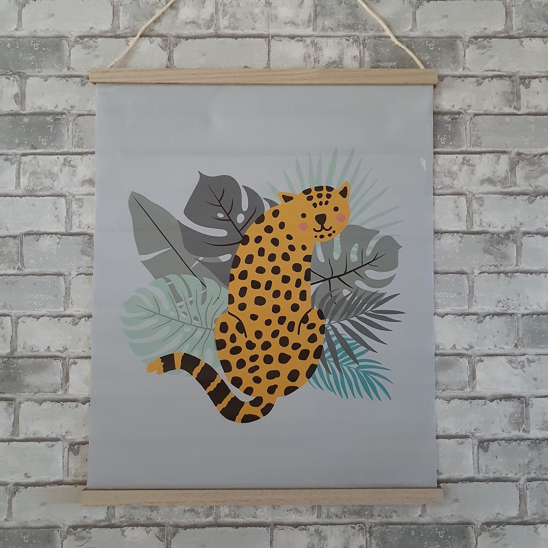 Textiel poster - Panter - 46 x 56 cm