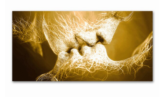 Canvas doek - Gouden koppel - 60 x 120 cm (Los doek zonder frame)