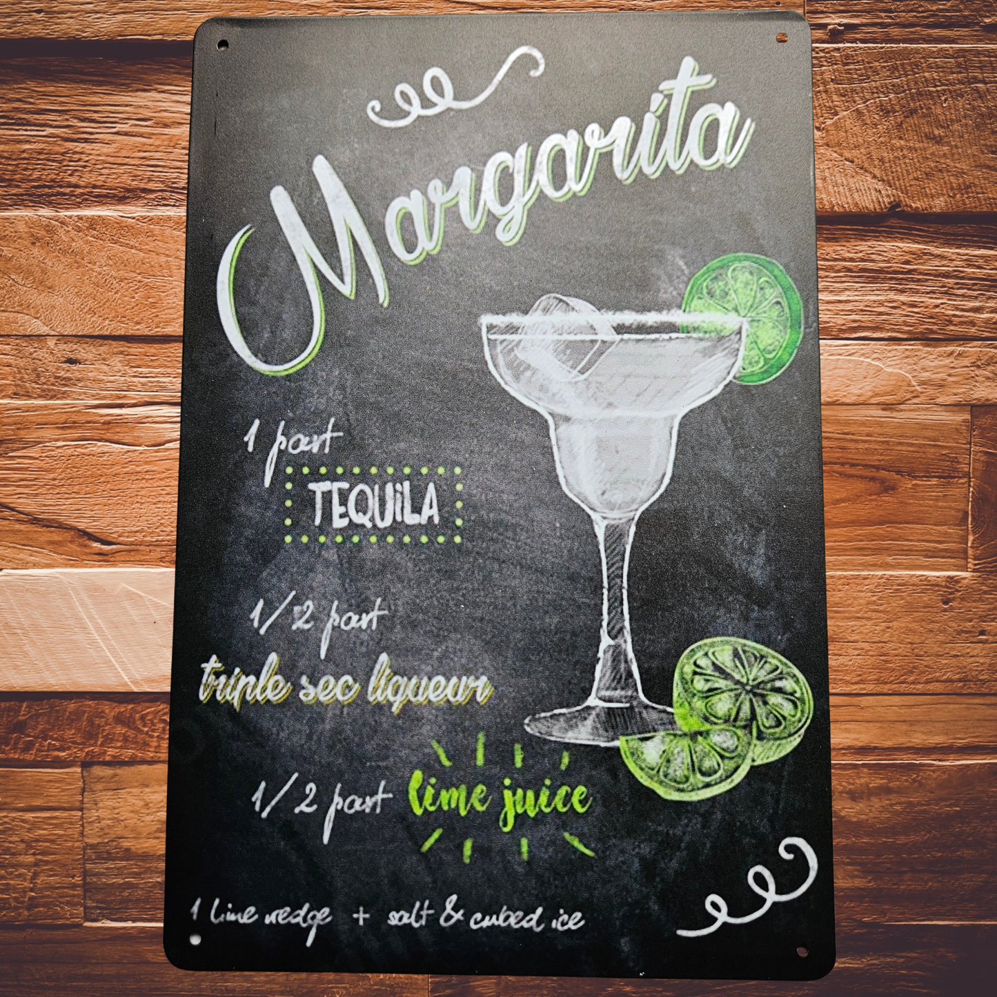 Metalen wandbord - A4 - Margarita