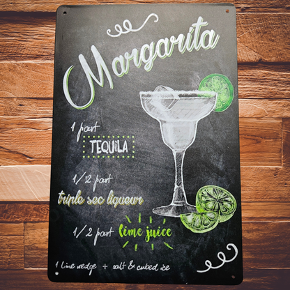 Metalen wandbord - A4 - Margarita