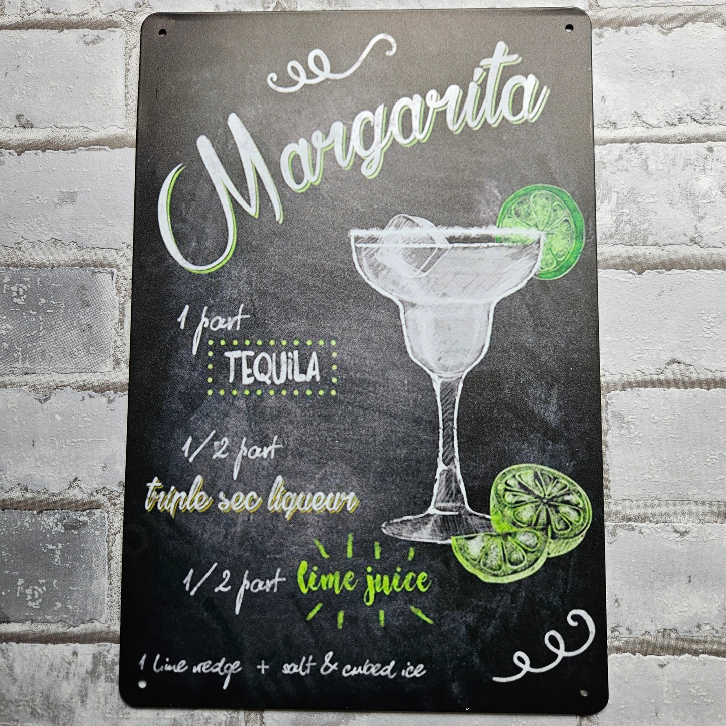 Metalen wandbord - A4 - Margarita