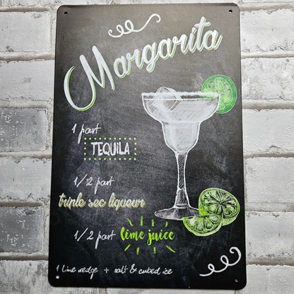Metalen wandbord - A4 - Margarita