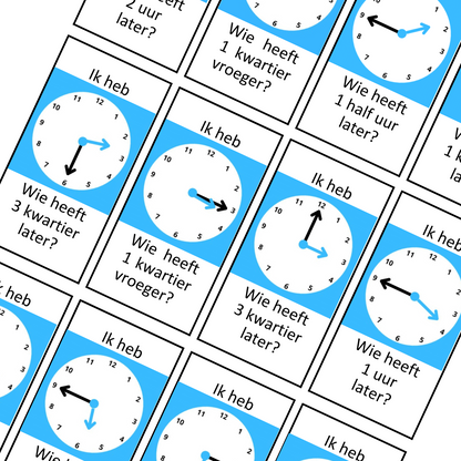 Actie reactie spel - Klokken - Hobby en meer  