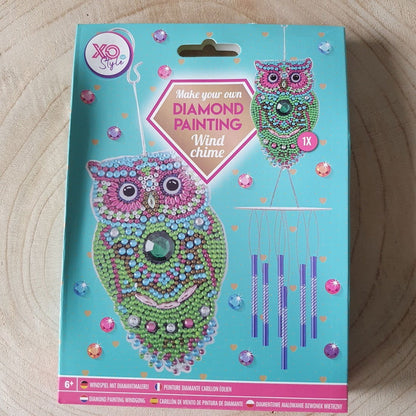 Diamond painting wind Chime - Uil - Hobby en meer  