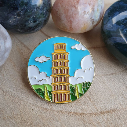 Enamel pin - Gebouw - De toren van Pisa Italië - Hobby en meer  
