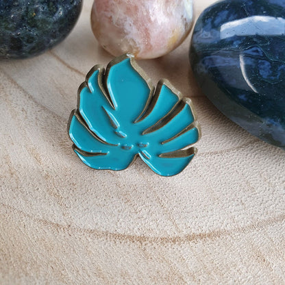Enamel pin - Groen tropisch blad - Hobby en meer  
