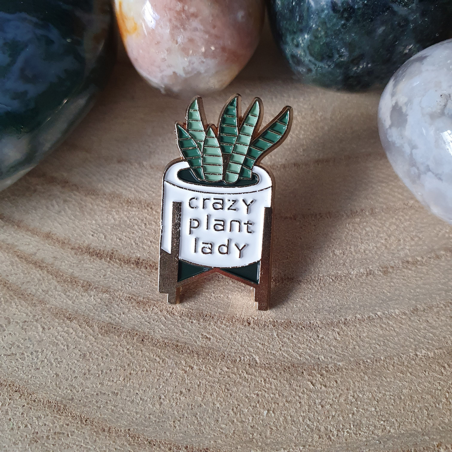 Enamel pin - Plant in pot - Crazy plant lady - Hobby en meer  