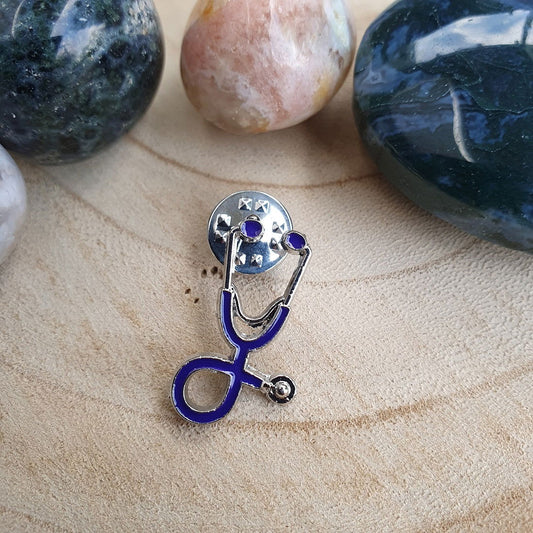 Enamel pin - Stethoscoop paars - Hobby en meer  