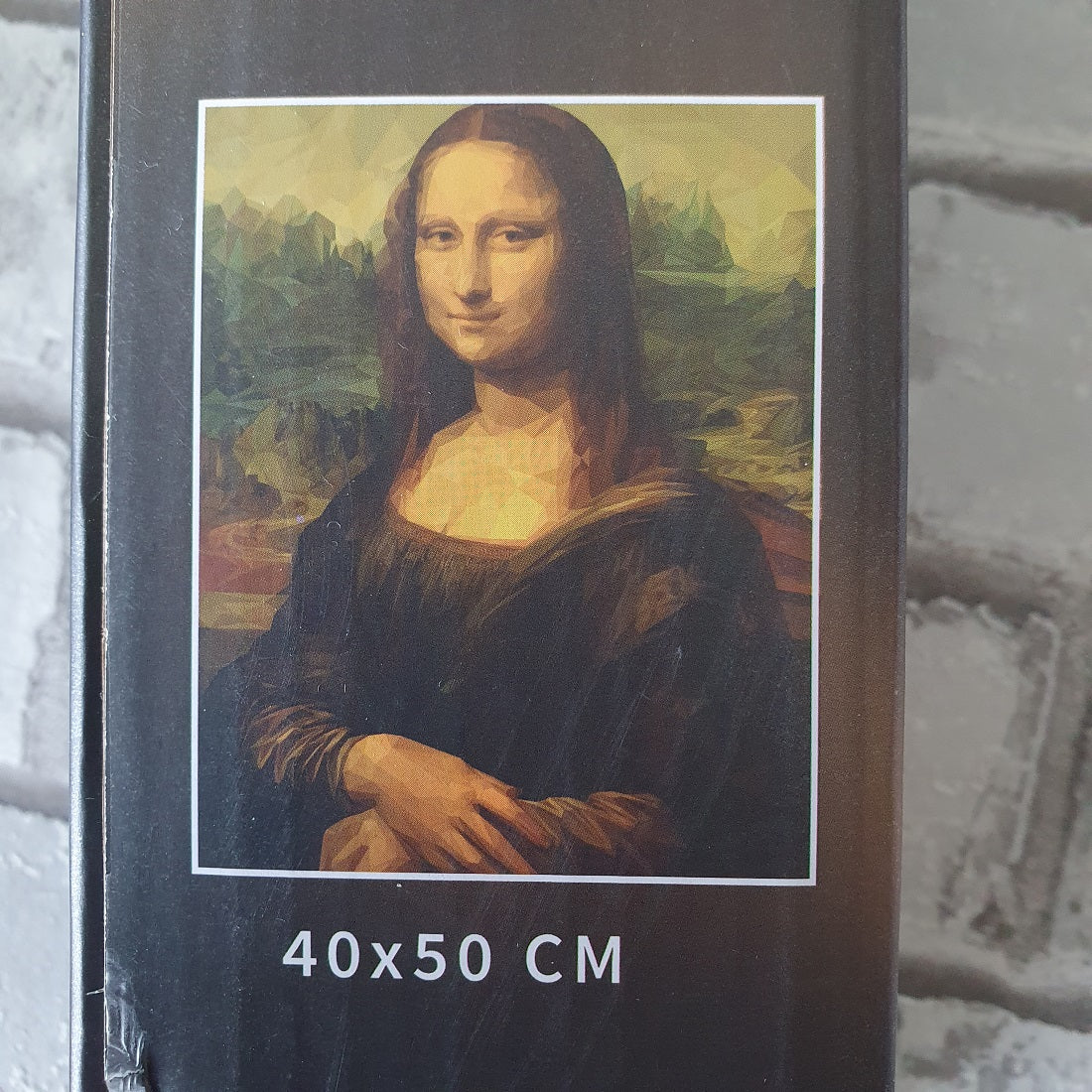 DIY kit voor het maken van een diamond painting van de mona lisa