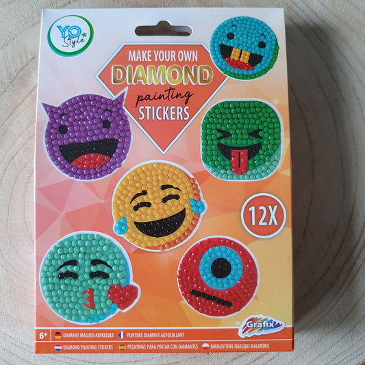 Diy kit diamond painting stickers gezichtjes