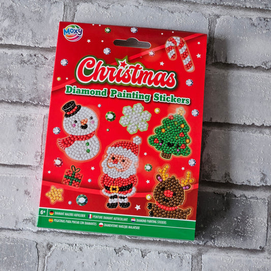 Diamond painting - Stickers - Kerst - ronde steentjes