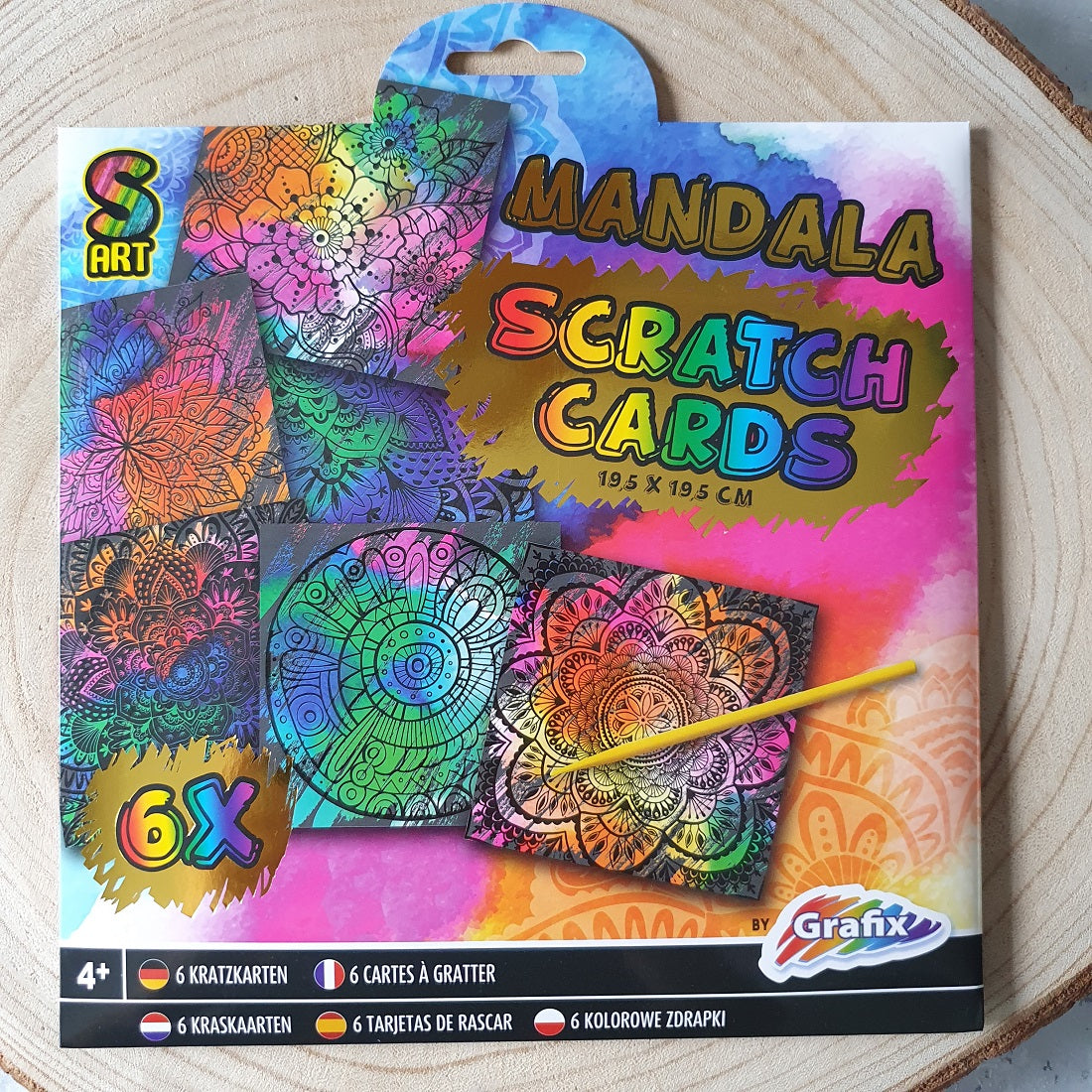 Scratch kaarten - 6 stuks - Mandala