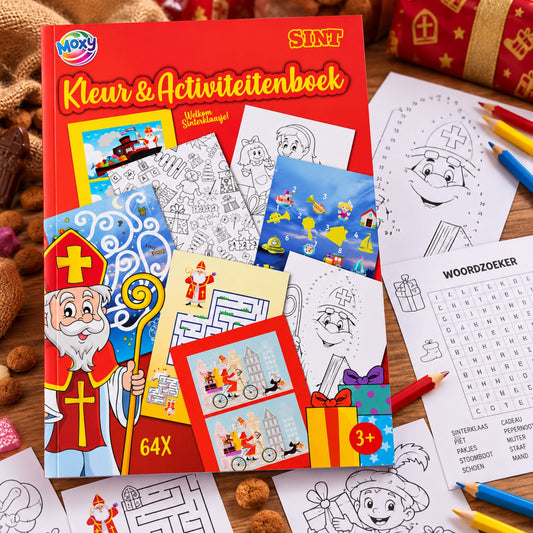 Kleur en activiteiten boek - Sinterklaas