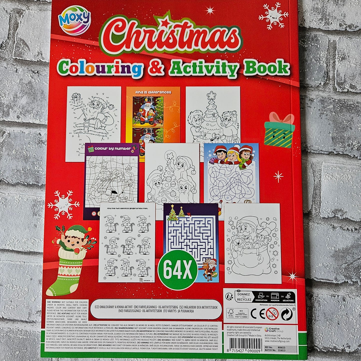 Kleur en activiteiten boek - Kerst
