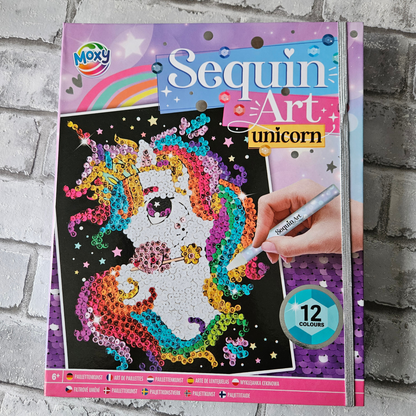 Sequin art - Eenhoorn