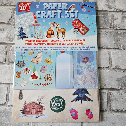 Kerst craft set - kaarten maken, scrapbooking - Blauw