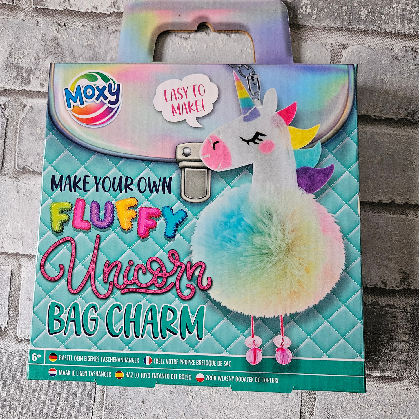 Maak je eigen fluffy sleutelhanger - Eenhoorn
