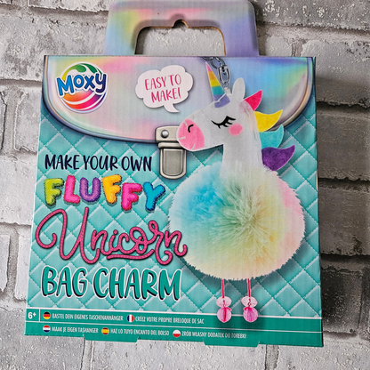 Maak je eigen fluffy sleutelhanger - Eenhoorn