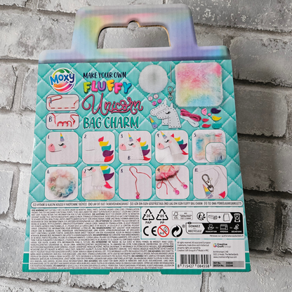 Maak je eigen fluffy sleutelhanger - Eenhoorn