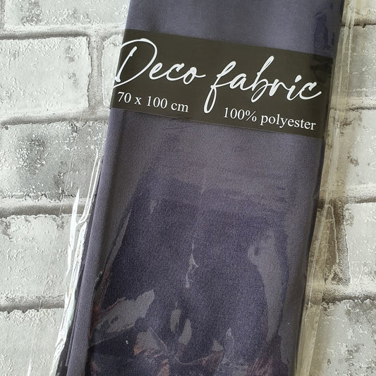 Deco fabric 100% polyester 70x100cm navy blue