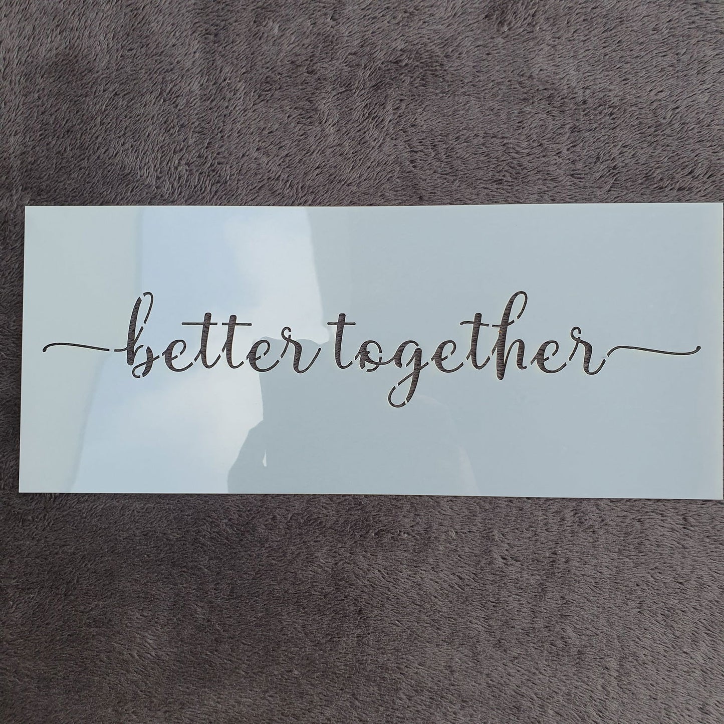 Hobby stencil - Better together - 15 x 36 cm - Hobby en meer  