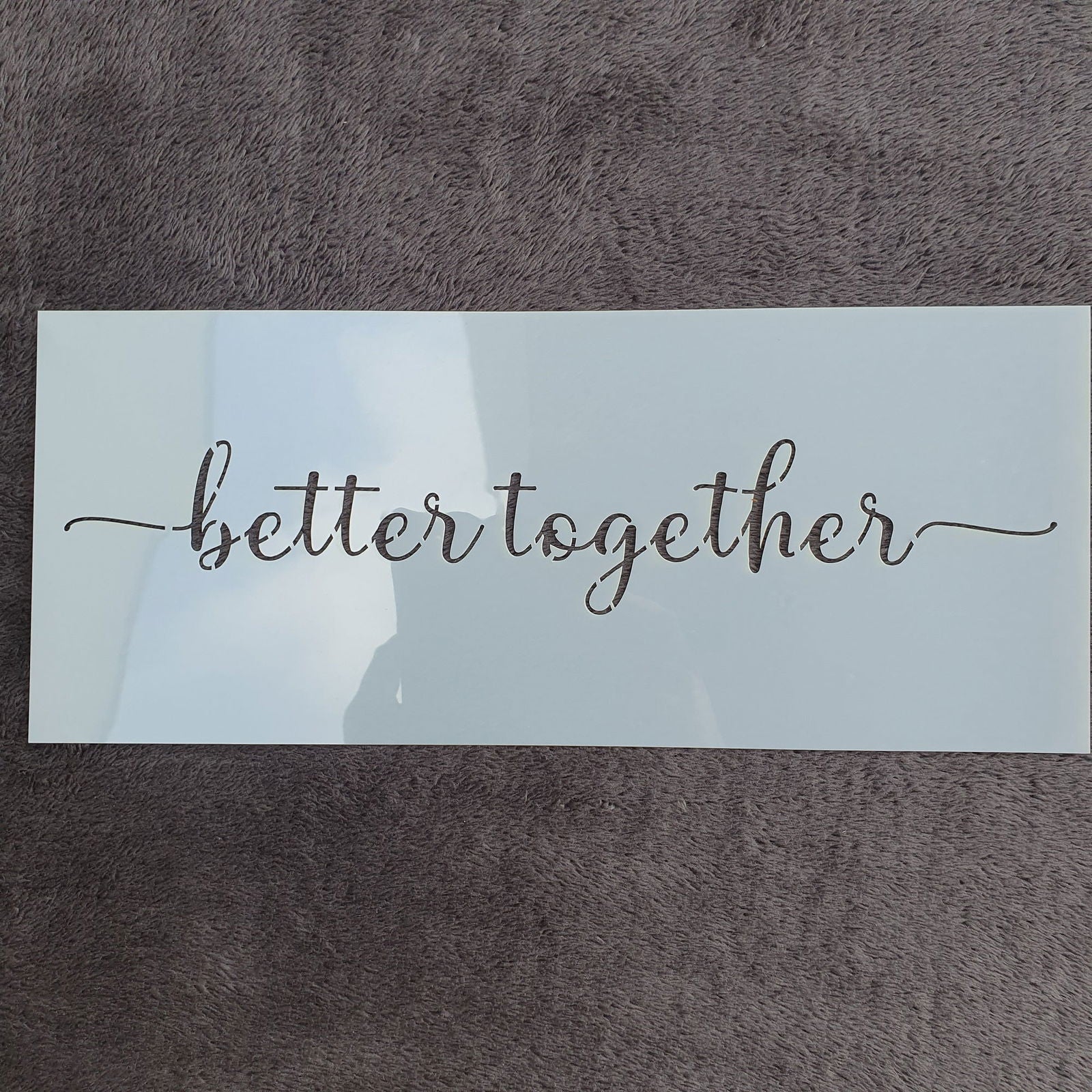 Hobby stencil - Better together - 15 x 36 cm - Hobby en meer  