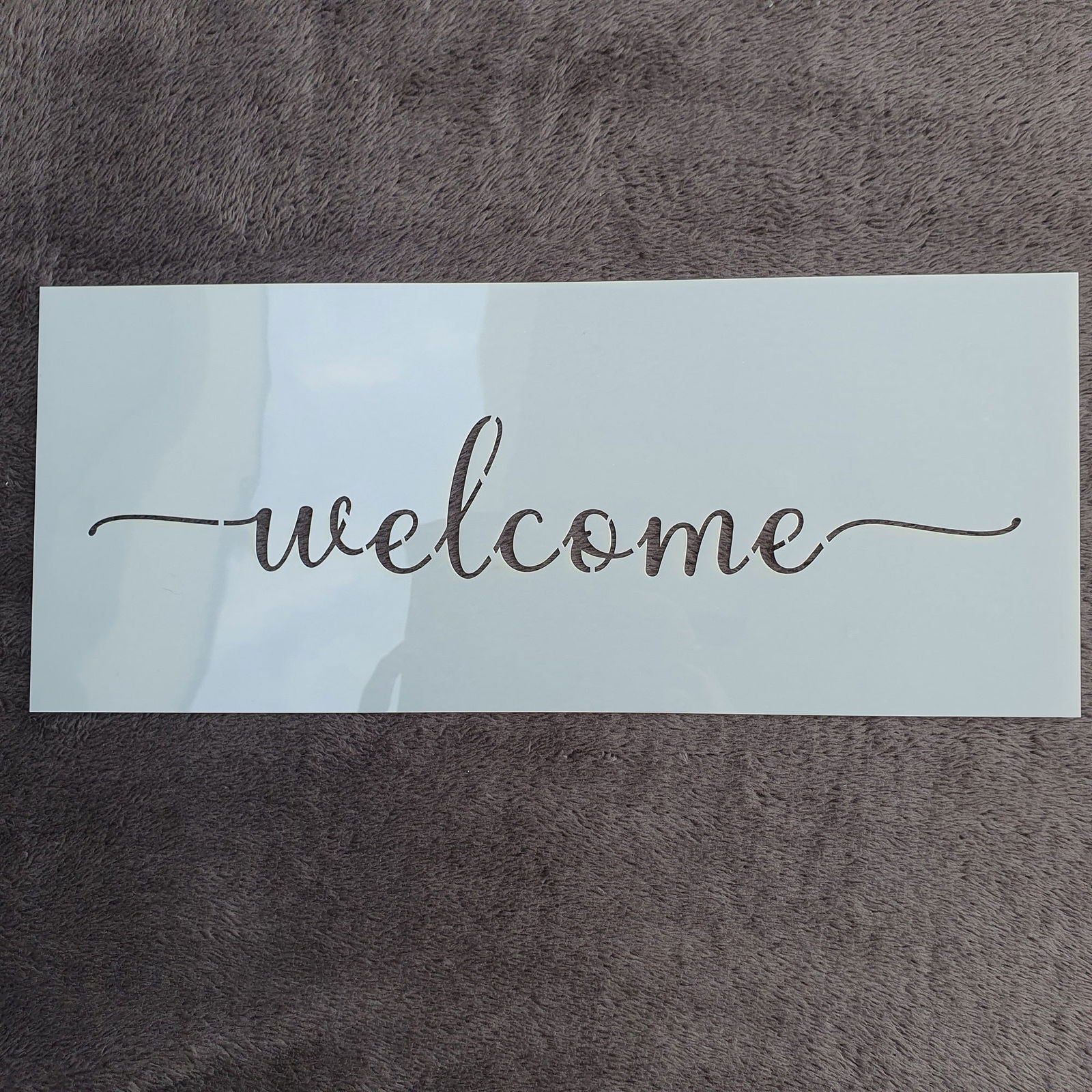 Hobby stencil - Welcome  - 15 x 36 cm - Hobby en meer  
