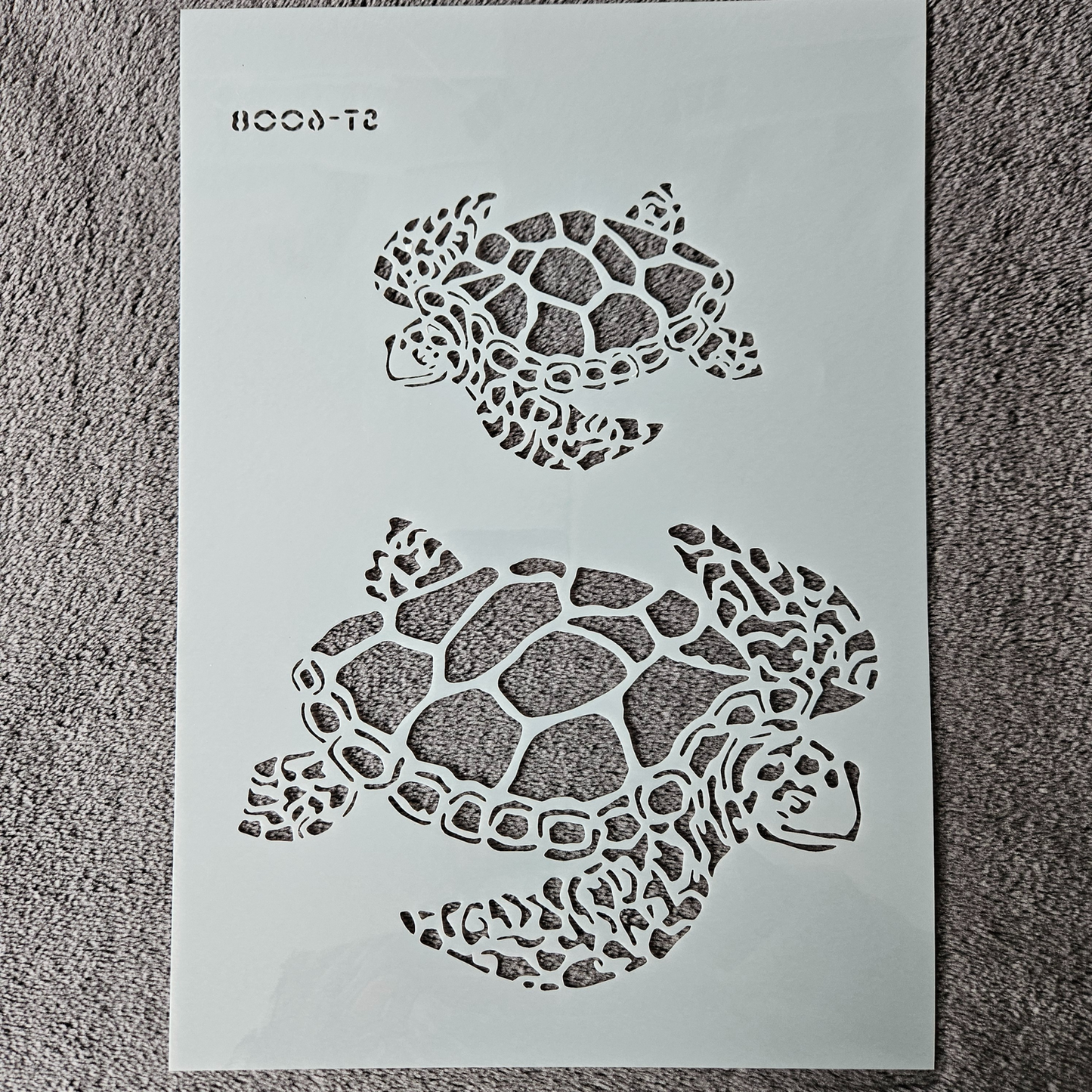 Hobby stencil - Zeeschildpadden - A4 - Hobby en meer  