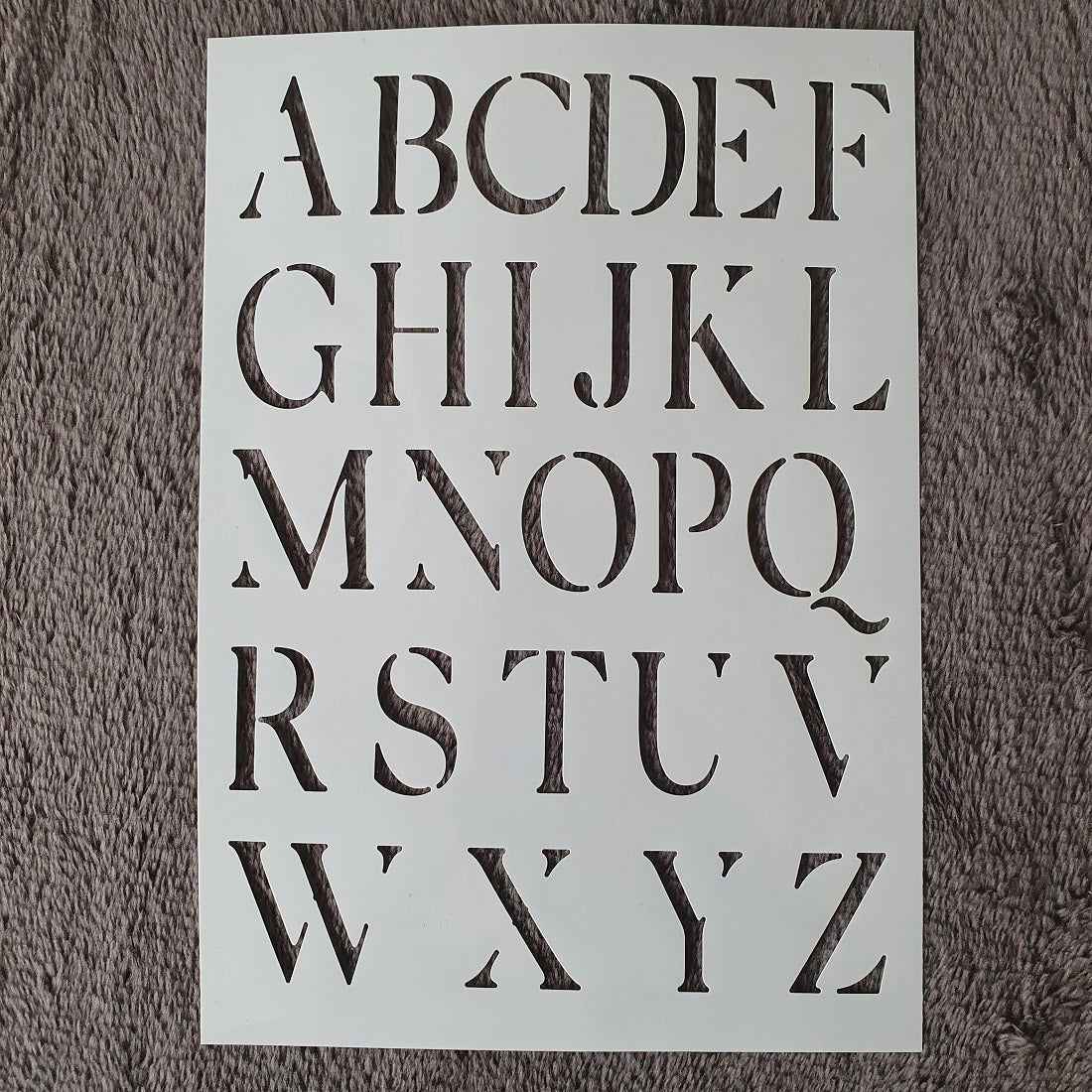 Hobby Letters Hobby stencil - Alfabet hoofdletters - A5 – Hobby en meer