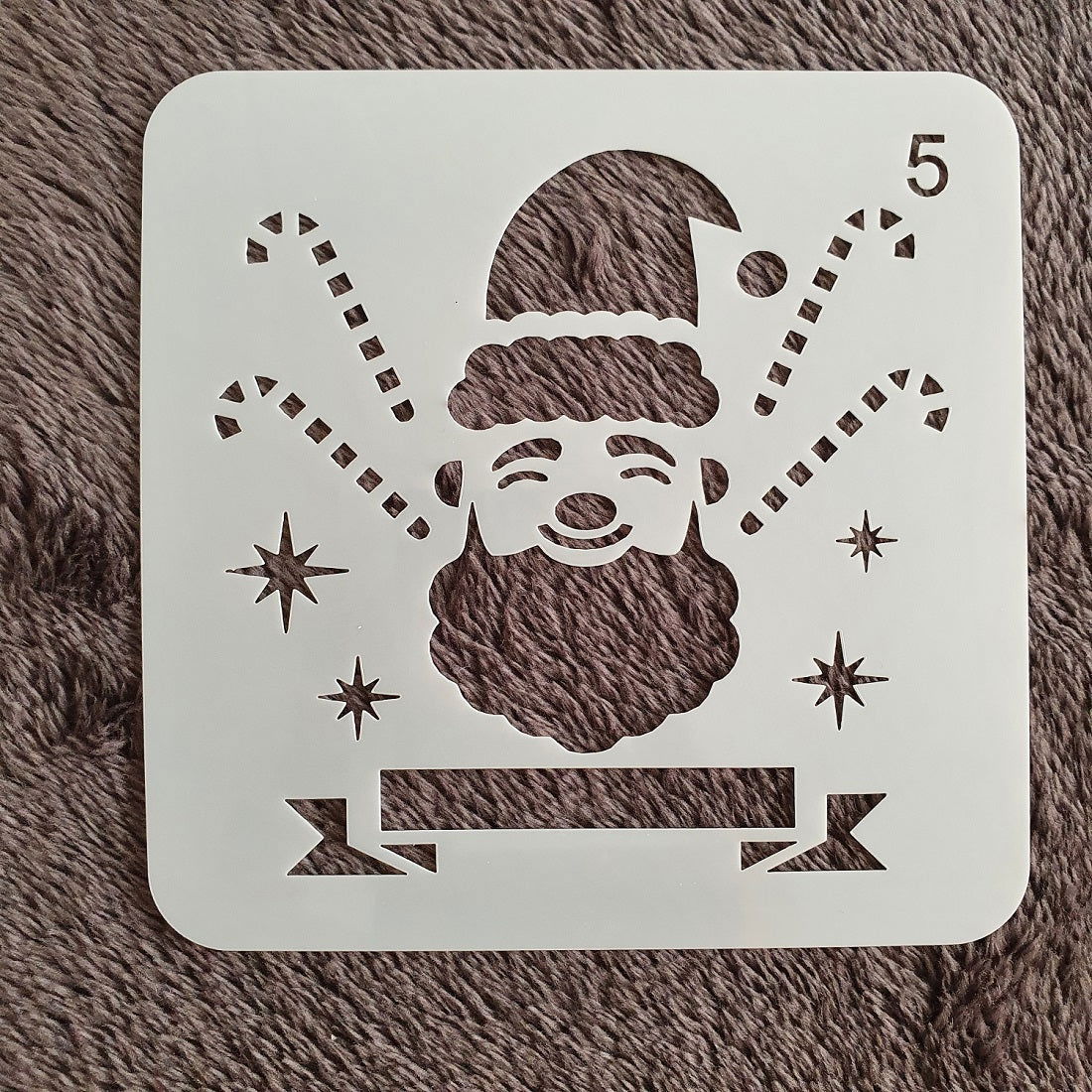 Hobby stencil Kerst - Kerstman  - 13 x 13 - Hobby en meer  