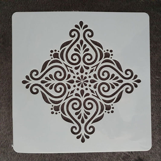 Hobby stencil, sjabloon, herbruikbaar, kaarten maken, scrapbooking, decoreren, 15x15 cm, Life is too short to fold fitted sheets Hobby stencil, sjabloon, herbruikbaar, kaarten maken, scrapbooking, decoreren, 15x15 cm, Life is too short to fold fitted sheets