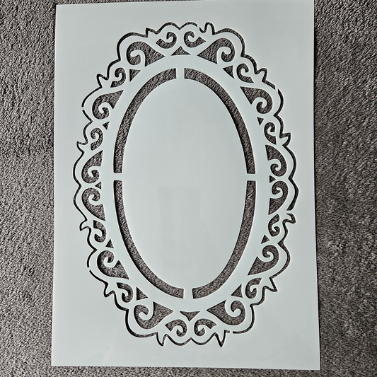 Hobby stencil Spiegel frame - A4 - Hobby en meer  