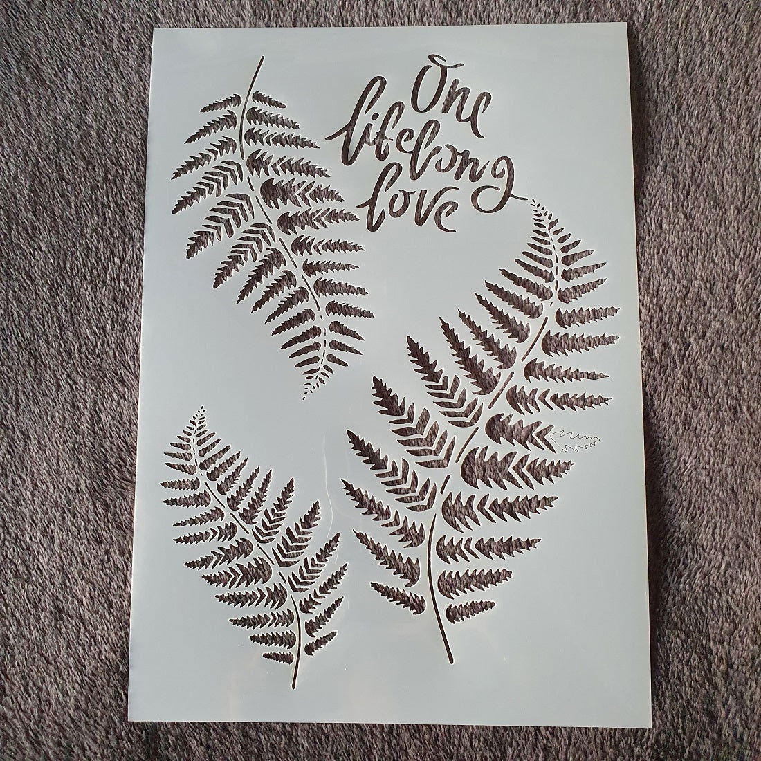 Hobby stencil Varen bladeren - A4 - Hobby en meer  