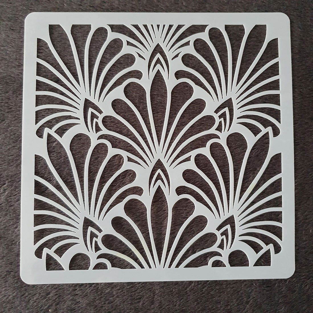 Hobby stencil Waaiers - 20 x 20 cm - Hobby en meer  