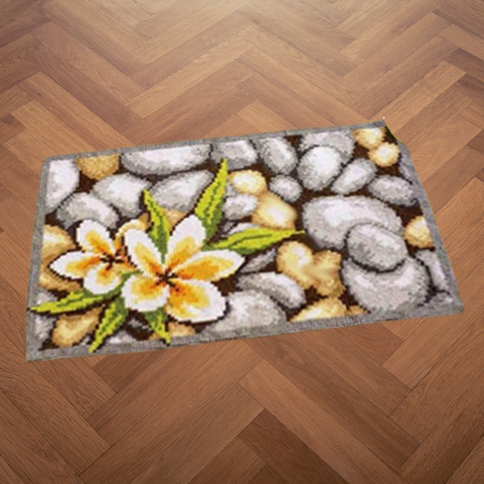 Latch hook mat stenen - 30 x 50 cm - Hobby en meer  