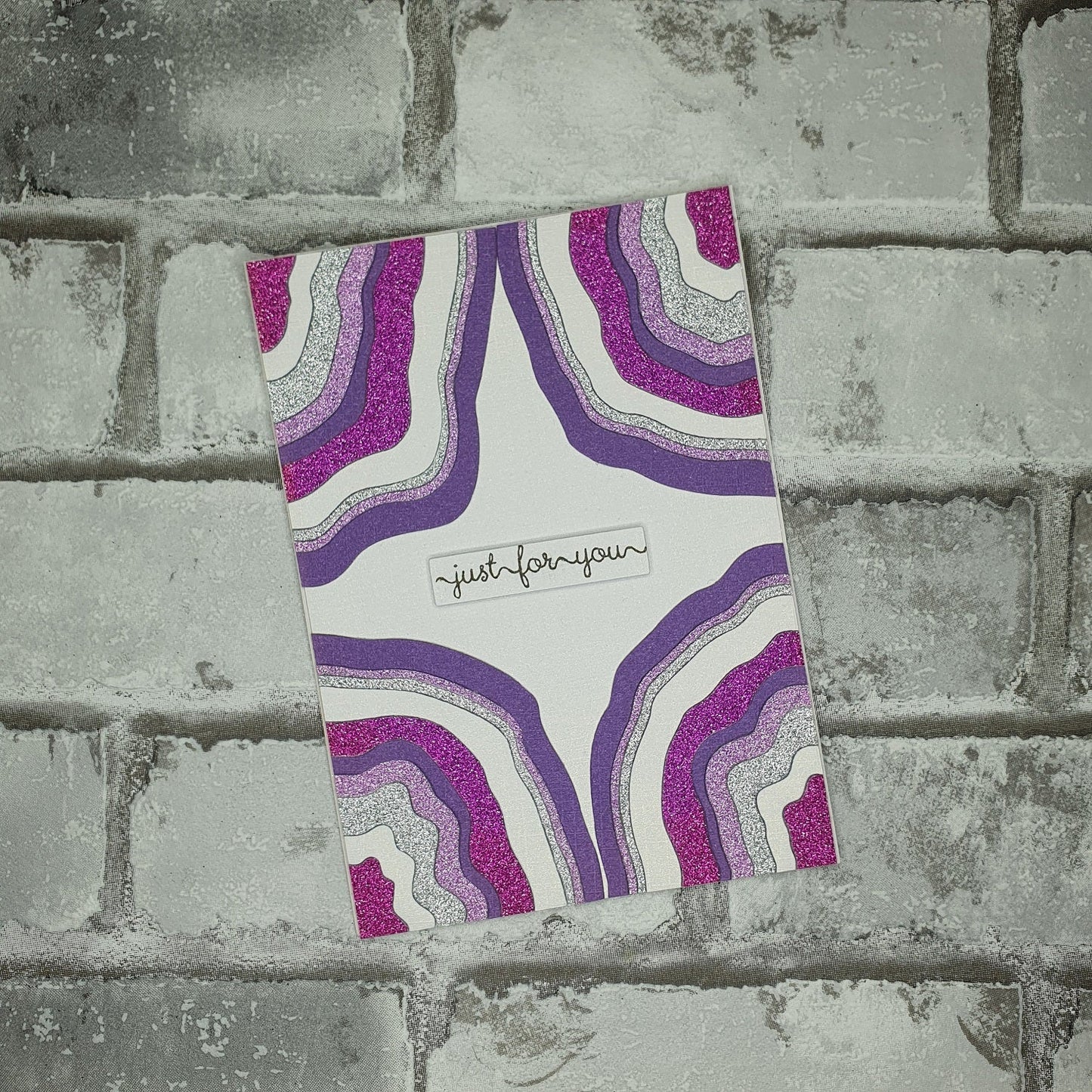 Zomaar een kaartje - Paarse edelsteen - Just for you - Hobby en meer  